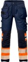 Fristads Hantverkarbyxa Stretch 2706 Plu, Klass 1 Varsel Orange/marinblå C152