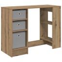 vidaXL Skrivebord Artisan Eik 100 x 40 x 75 cm Konstruert tre