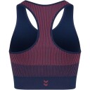 Hummel Sports BH Hmlyoga Seamless W Crop Top Blå