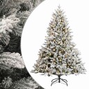vidaXL Kunstig sammensatt juletre 210 cm 300 LED-lys Varmhvit