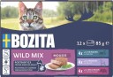 Bozita Katt Mousse Blandet Vill 12 x 85g Våtfôr for Helse og Pels