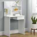 Selgro Moderne kosmetikkbord stort speil hyller ModernHome