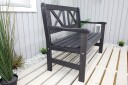 Olivo 2 seter Sofa   Kaffesvart