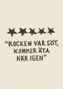 Cute Chef Five Star Review Plakat / 50x70