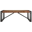  Salongbord flerfarget 100x100x35 cm gjenvunnet heltre