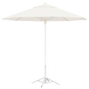 vidaXL Parasol Stativ Hvit Stål for 25 32 mm Stang