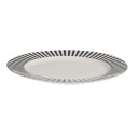 Nova Abby Tallerken 26cm Svart Stripet m/Gullkant