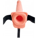 Fetish Fantasy Series Fetish Fantasy Extreme Hollow Sprute Strap-on 19 cm   - Beige