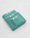Tekla | Tekla håndklær | Håndkle 50x90 teal green stripes