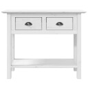vidaXL Salongbord BODO hvit 90x34,5x73 cm heltre furu