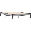  Sengeramme grå sonoma 135x190 cm konstruert tre og metall 8721012985704