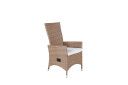 Venture Home Padova hagestol med armlen inkl. pute, innstillbar natur . 1700108-01-0 1648594-03-0