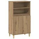 vidaXL Høyskap Artisan eik 60 x 36 x 110 cm Konstruert tre