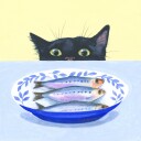 Gourmet Cat Plakat / 30x30