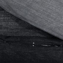  Sengesett mørkegrå 200x200 cm bomull 8720845432775