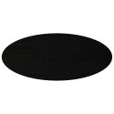  Bordplate mørkebrun 140x60x2 cm oval heltre eik