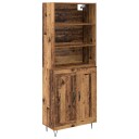  Høyskap Gammelt tre 69,5 x 34 x 180 cm Konstruert tre