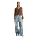 Americandreams Dame Strikkevarer Brun XL,