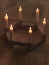 Ferm Living Newel Lysestake i Travertin - Modulsett 6 Deler
