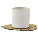 Lind Dna Leaf Glassunderlag 12x14 cm Khaki