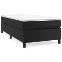  Boxspring sengeramme svart 90x190 cm Single kunstskinn