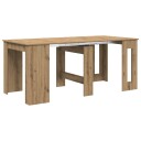 vidaXL Spisebord 180 x 85 x 75 cm Konstruert tre Artisan eik