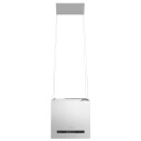 vidaXL Fritthengende kjøkkenvifte sensor LCD 37 cm rustfritt stål