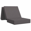 vidaXL Sammenleggbar sofabed 75 x 67 x 45 cm Lysegrå