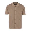 Star Shirt Brown twill XXL Structure knit SS shirt