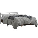  Sengeramme røkt eik 120x190 cm konstruert tre og metall 8721102613654