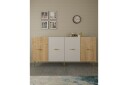 Huelva Konsollbord 150 cm   Hvit/Eik