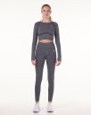 LEVITY Ignite Marl Seamless Scrunch Tights Grey Marl - XS