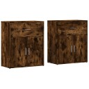  Skjenker 2 røkt eik 60x31x70 cm konstruert tre 8721102594328