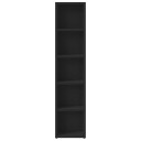  CD-hyller 2 stk svart 21x16x93,5 cm konstruert tre