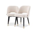 Cliff spisestoler bouclé cream 2 pk