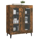vidaXL Skjenk røkt eik 69,5x34x90 cm konstruert tre