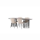 Furniture/Fashion Spisegruppe furniture/fashion Stone med 4 Limhamn Light Stoler GR22959