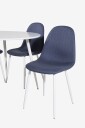 Venture Home   Spisegruppe Pia inkl. 4 stk spisestoler Penally   Hvit