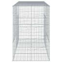  Gabionkurv med deksel 200x100x150 cm galvanisert jern