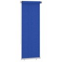 vidaXL Utendørs rullegardin 85 (B) x 230 (H) cm blå HDPE