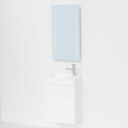 VikingBad Mie Slim Servantskap 40 cm - Sort Eik
