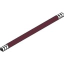 Lask 265 mm sort 10mm²