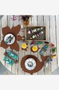 MiLLE W NORDISK DESIGN   Bordskåner barn hval   Brun