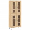 Highboard sonoma eik 69,5x34x180 cm konstruert tre