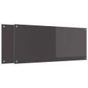  Kjøkkenbakplate 2 pcs Mørkegrå 120 x 50 cm herdet glass