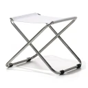 Fiam Chico fotpall hvit aluminium/textilene