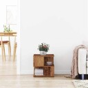  Sidebord i gammelt tre 40x40x40 cm laget av tremateriale