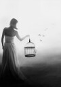 Freedom in Black and White Plakat Plakat / 30x40cm