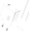 Dudao A28C 45W GaN Wall Charger + USB-C Cable - White