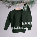 Bluum Strikkegenser Juletre m/nisselue garnpakke i Soft Merino Ull